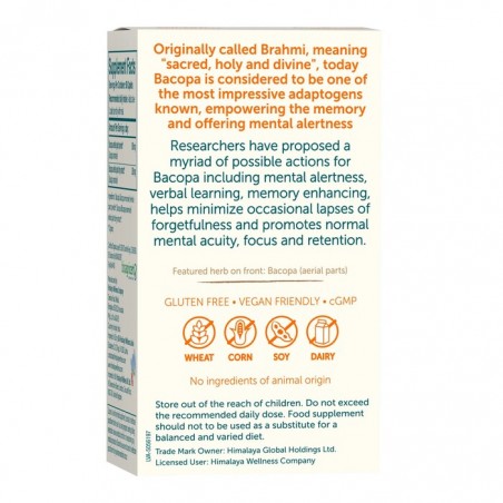 Bacopa Organic, Himalaya, 60 tablets