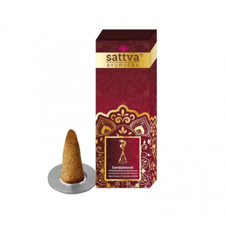 Конусы для благовоний из сандалового дерева, Sattva Ayurveda, 20 г