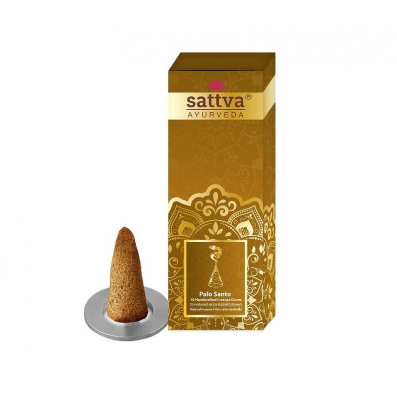 Incense cones Palo Santo, Sattva Ayurveda, 20g