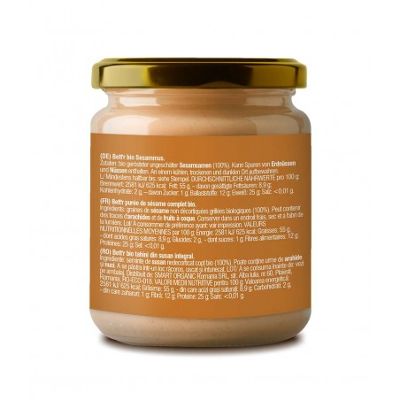 Dark sesame paste Tahini, organic, bett'r, 250g