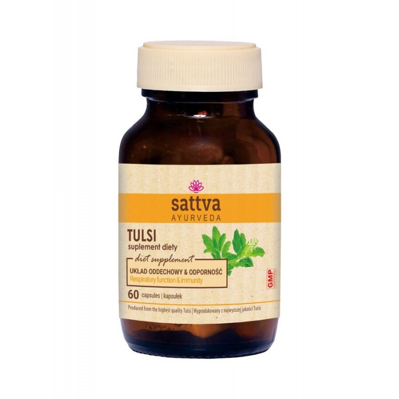 Пищевая добавка Тулси, Sattva Ayurveda, 60 капсул