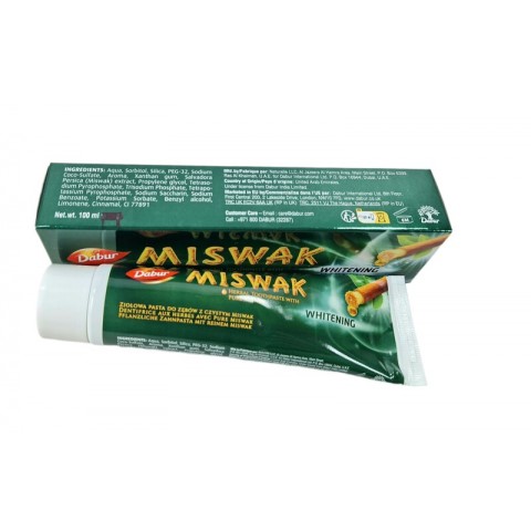 Отбеливающая зубная паста Miswak, Dabur, 100 мл