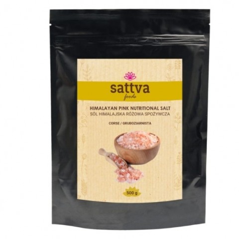 Розовая соль, крупная, Sattva Foods, 500 г