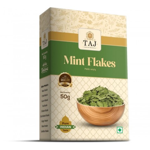 Dried Mint Flakes, TAJ, 50g