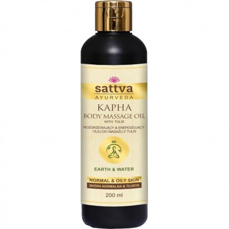 Kapha massage oil for oily skin, Sattva Ayurveda, 200ml