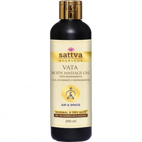 Massage oil for dry and mature skin Vata, Sattva Ayurveda, 200ml