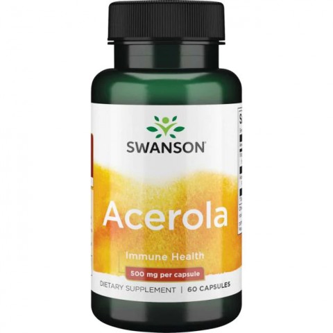 Acerola Natural Vitamin C, Swanson, 125mg, 60 capsules