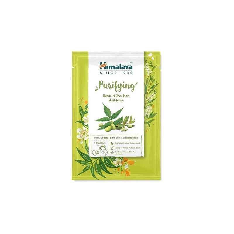 Purifying Neem and Tea Tree Sheet Face Mask, Himalaya, 30ml