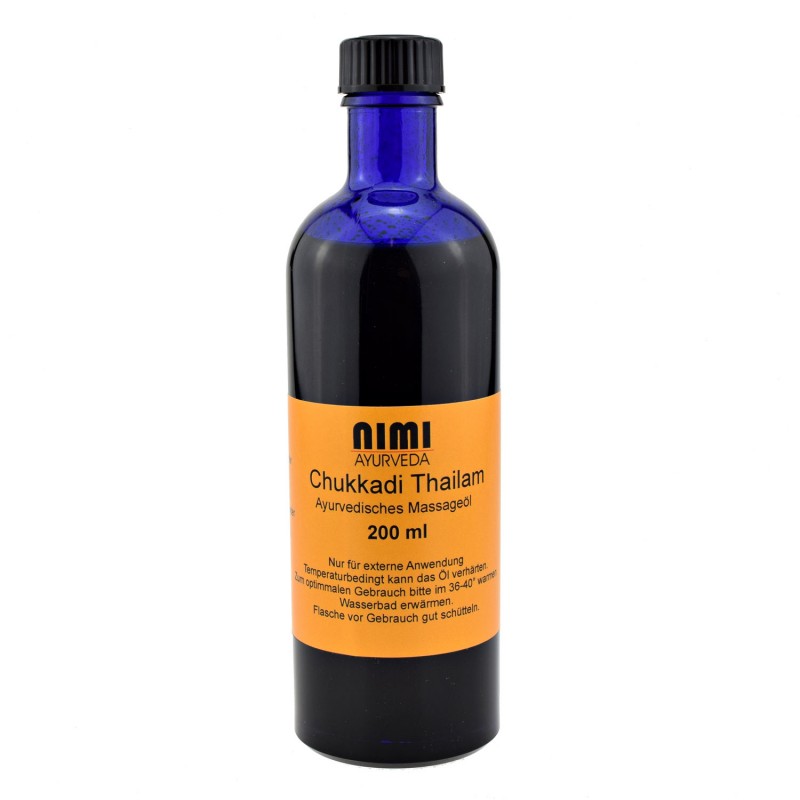 Ayurvedic massage oil Chukkadi Thailam, Nimi Ayurveda, 200 ml