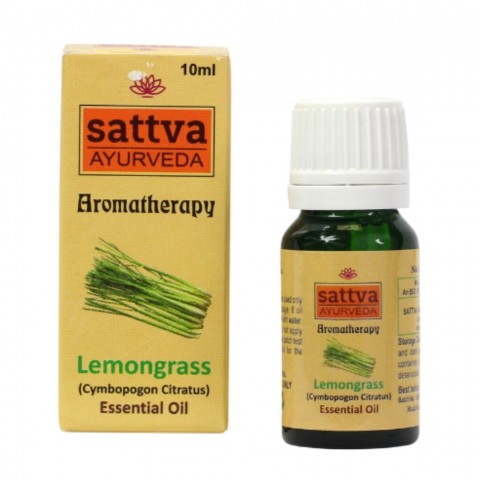 Lemongrass essential oil LEMONGRASS, Sattva Ayurveda, 10ml