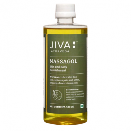 Ayurvedic body massage oil, Jiva Ayurveda, 500ml