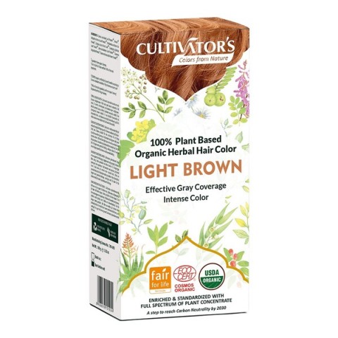 Herbal hair dye Light Brown, Cultivator's, 100g