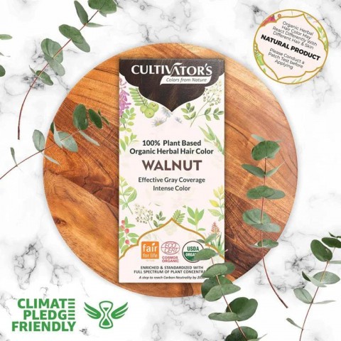 Растительная краска для волос Светло-русый Walnut, Культиватор, 100г