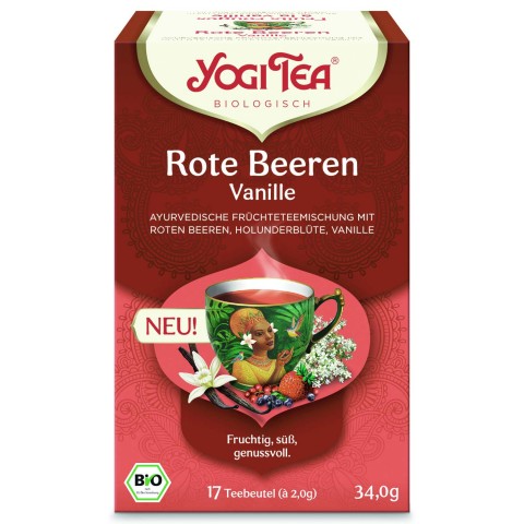 Berry Vanilla Spiced Tea, Yogi Tea, 17 packets