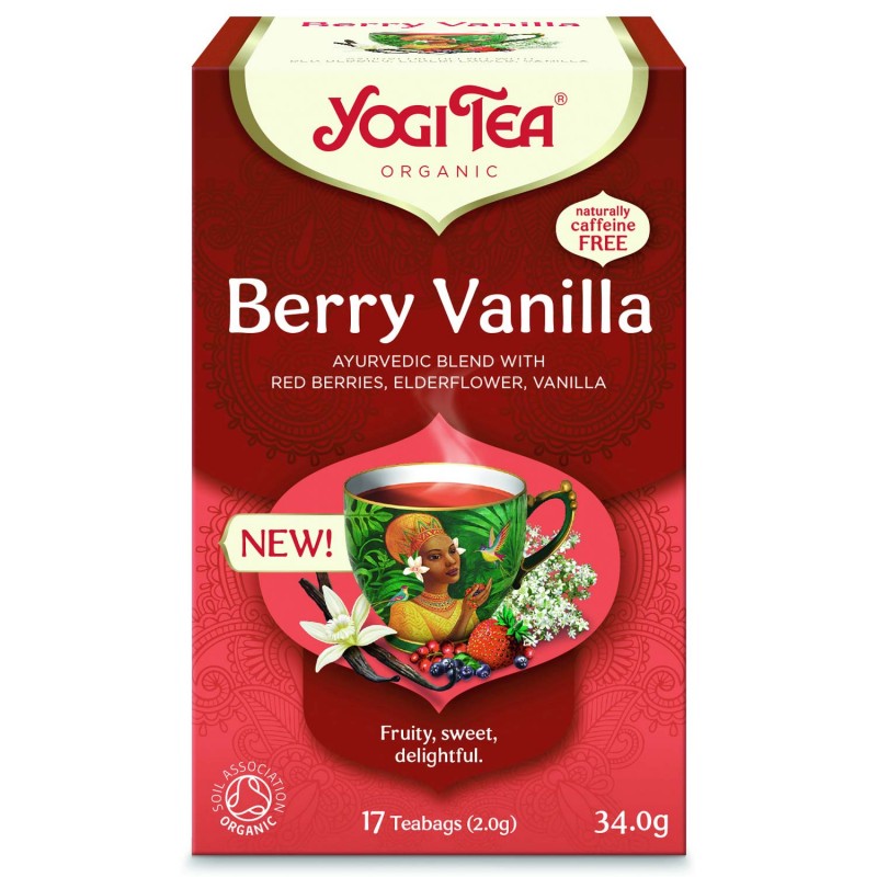 Berry Vanilla Spiced Tea, Yogi Tea, 17 packets