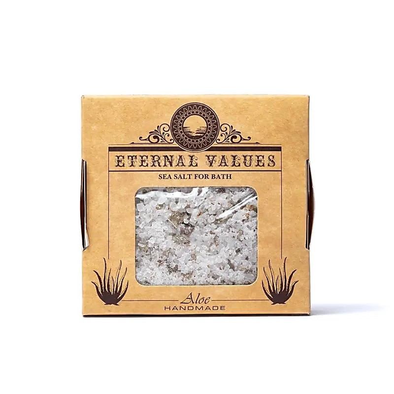 Sea salt for bath Aloe, External Values, 450g Sea salt for bath Aloe, External Values, 450g