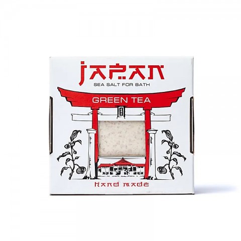 Sea salt for bath with green tea, Japan, 450g