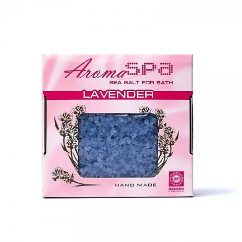 Sea salt for bath with lavender, Aroma Spa, 450g
