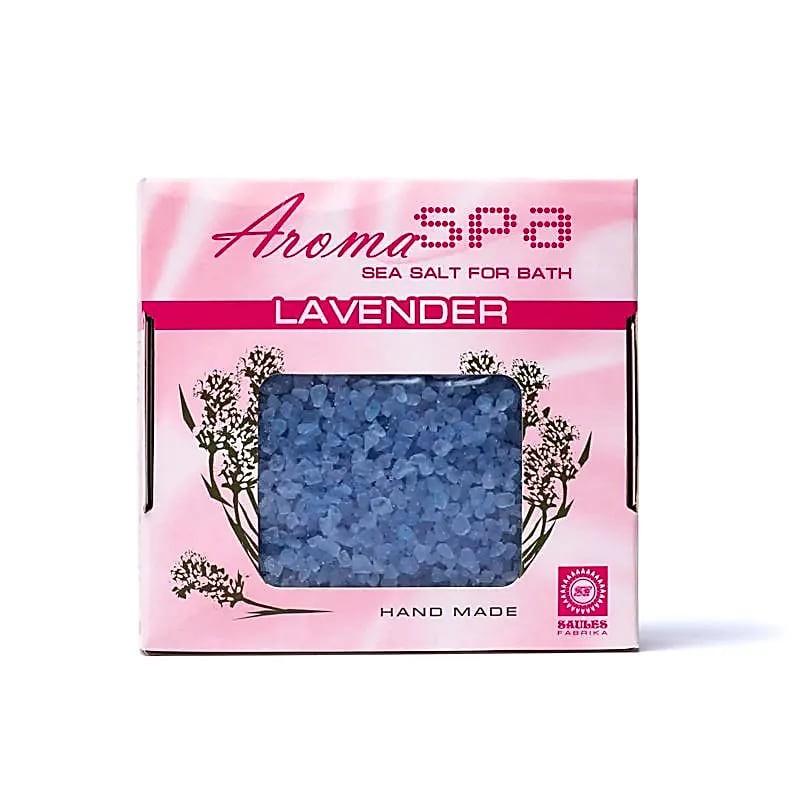 Sea salt for bath with lavender, Aroma Spa, 450g Sea salt for bath with lavender, Aroma Spa, 450g
