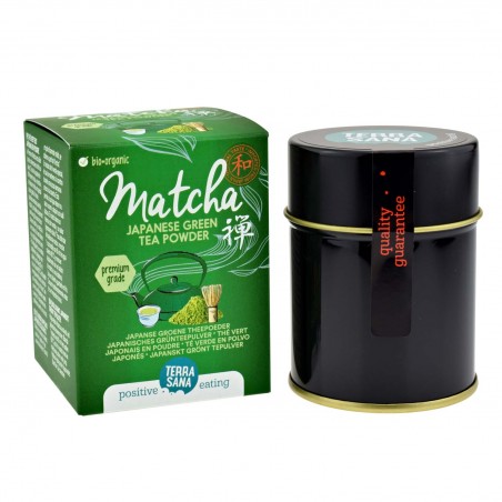 Премиальный порошок зеленого чая Matcha Organic, Terra Sana, 30 г