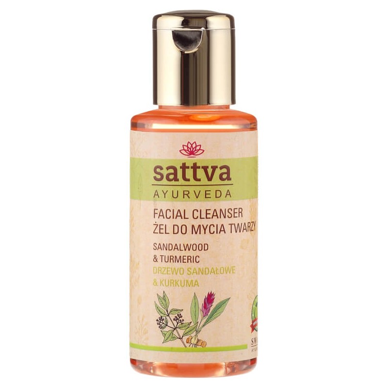 Facial cleanser with sandalwood and turmeric, Sattva Ayurveda, 100ml