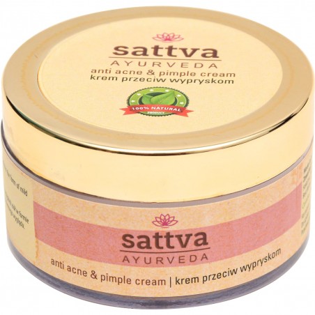 Acne Face Cream Anti Acne & Pimple, Sattva Ayurveda, 50g