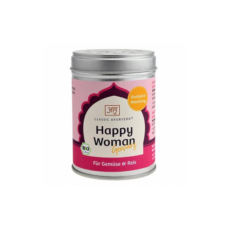 Organic spice mix for women Happy Women, Classic Ayurveda, 80g Organic spice mix for women Happy Women, Classic Ayurveda, 80g