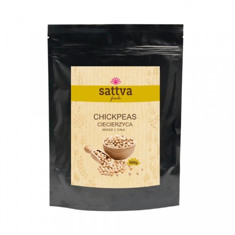 Whole chickpeas, Sattva Foods, 500g