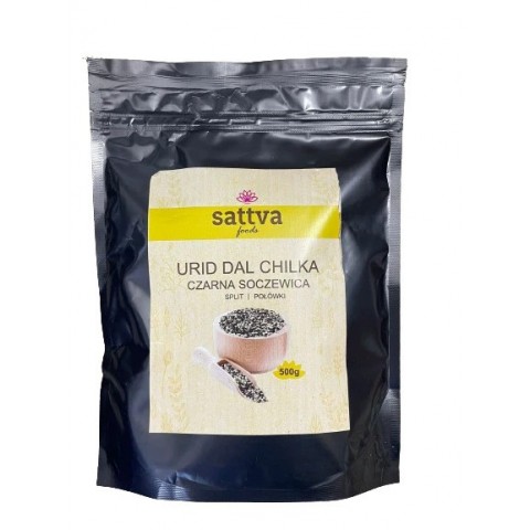 Broken Urid Dal Chilka beans (black gram), Sattva Foods, 500g