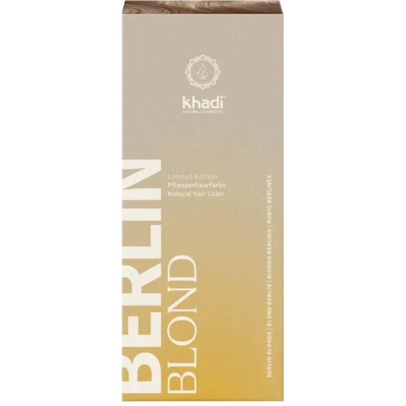 Vegetable light ash hair dye Berlin Blonde, Khadi, 100g Vegetable light ash hair dye Berlin Blonde, Khadi, 100g