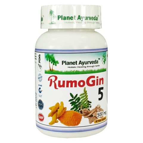 Food supplement RumoGin 5, Planet Ayurveda, organic, 60 capsules