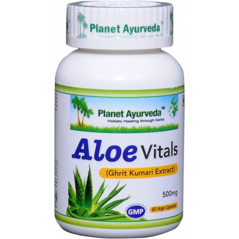 Food supplement Aloe Vitals, Planet Ayurveda, 60 capsules