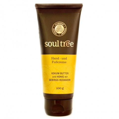 Hand and foot cream with apricot kernel oil and beeswax SoulTree, 100g