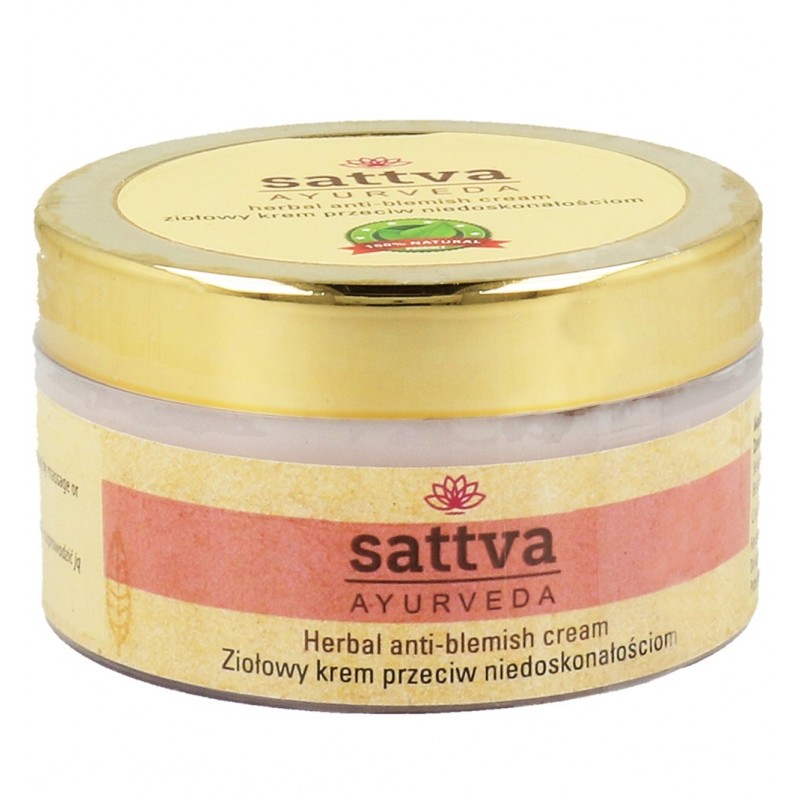Face cream against stains Anti Blemish, Sattva Ayurveda, 50g