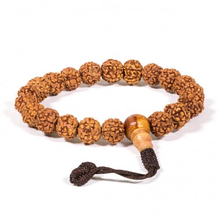 Rudraksha bracelet Mala, 21 beads, 0.8cm
