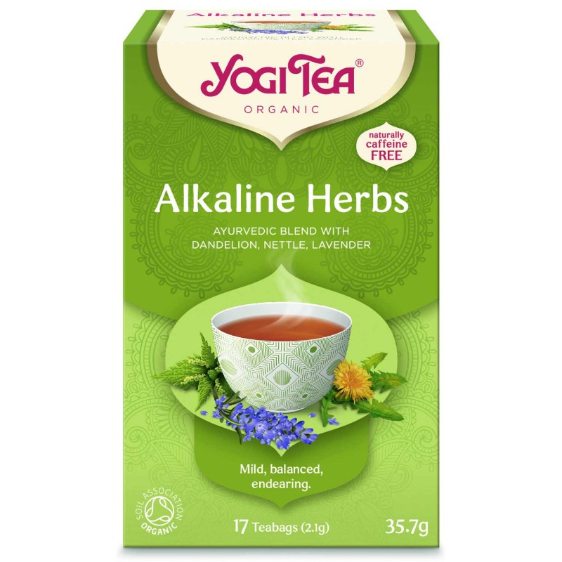 Щелочной травяной чай Alkaline Herbs, Yogi Tea, 17 пакетиков