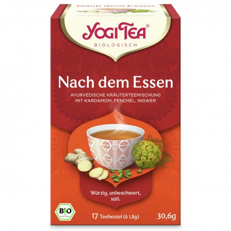 Stomach Ease Spiced Ayurvedic Digestive Tea, Organic, Yogi Tea, 17 Bags