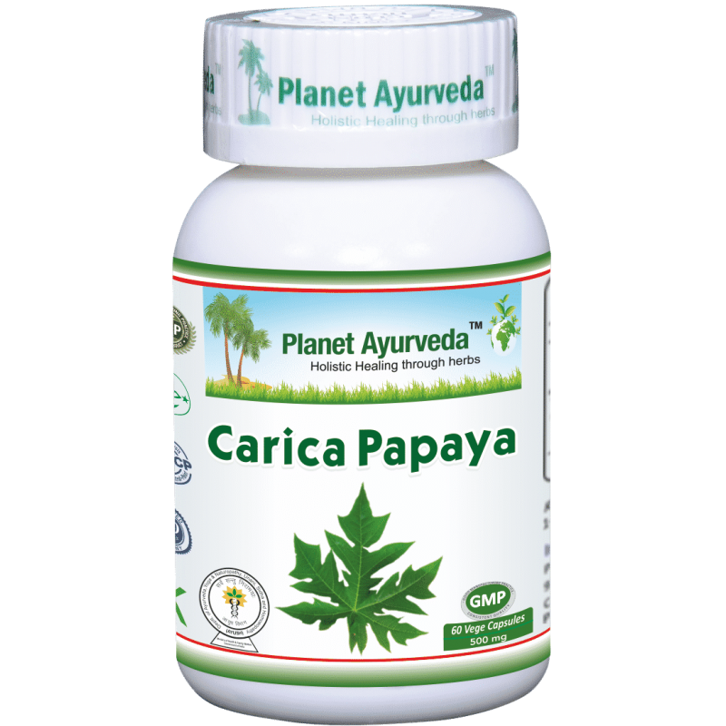 Пищевая добавка Carica Papaya, Planet Ayurveda, 60 капсул