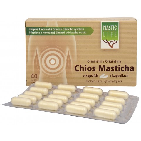 Mastic against Helicobacter Strong&Pure, Mastic Life, 40 capsules