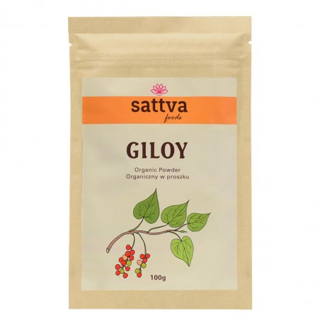 Širdžialapės drabsnės Giloy (Guduchi) milteliai, Sattva Ayurveda, 100g