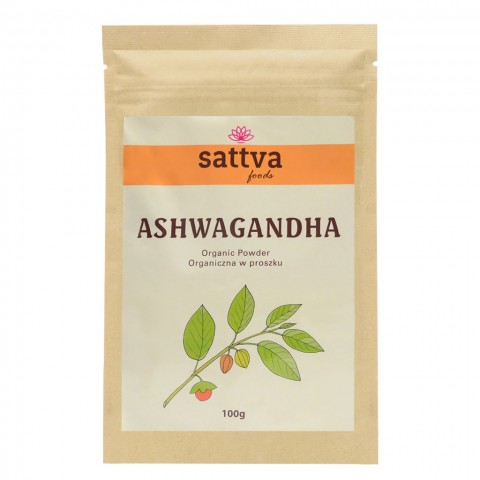 Ashwagandha powder, organic, Sattva Ayurveda, 100g