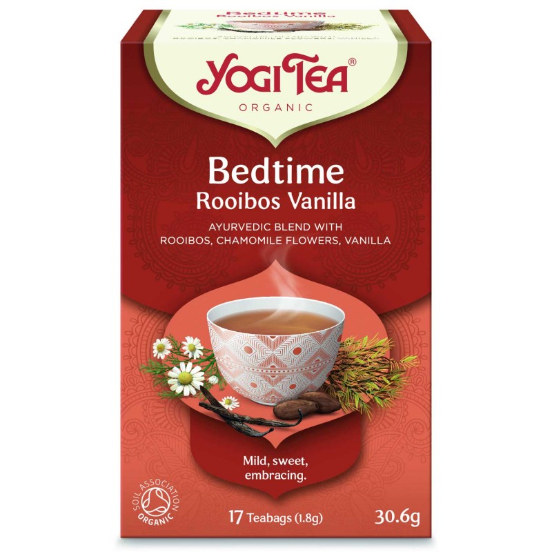 Red Rooibos tea for the evening with vanilla Bedtime, Yogi Tea, 17