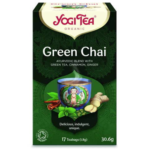 Green spiced tea Green Chai, Yogi Tea, 17 packets
