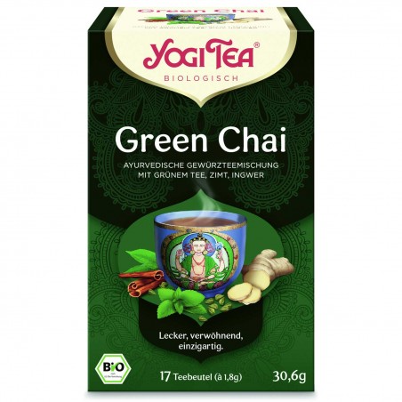 Green spiced tea Green Chai, Yogi Tea, 17 packets