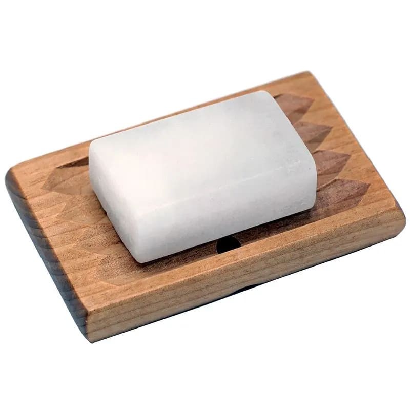 Wooden rectangular soap dish Wellness