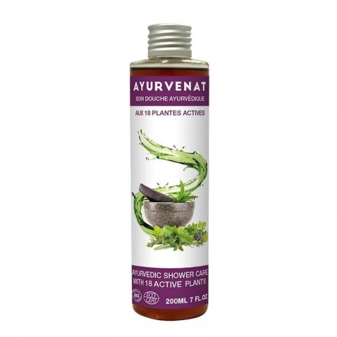Ayurvedic shower gel with 18 plants BIO, Ayurvenat, 200ml
