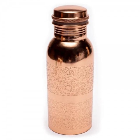 Copper bottle Floral Design, Yogi&Yogini, 500 ml