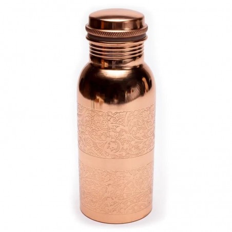 Copper bottle Floral Design, Yogi&Yogini, 500 ml