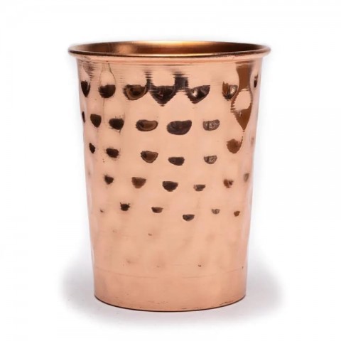 Copper cup Hammered, Yogi & Yogini, 250ml