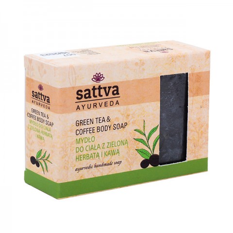 Soap Green Tea & Coffee, Sattva Ayurveda, 125g